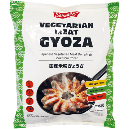Shirakiku Frozen Gluten Free Vegetarian Meat Gyoza Dumpling 600g