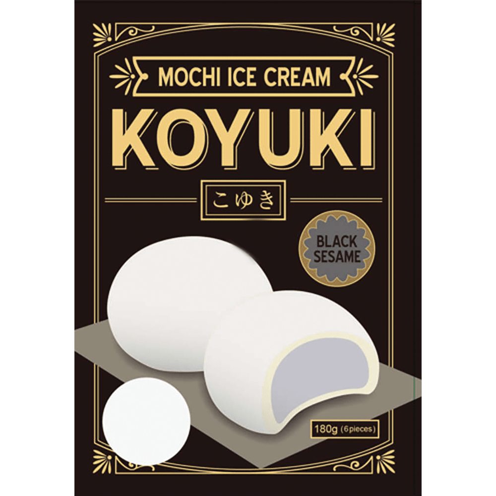 Koyuki Mochi Ice Black Sesame Flavor 180g | Amazing Oriental