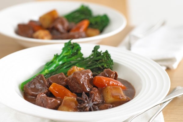 Beef Stew in Hoisin and Red Wine Sauce