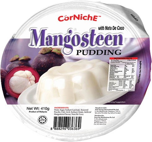 FACE PUDDING & EYE PUDDINGセット Corniche Mangosteen Pudding with Nata De Coco 410g | Amazing Oriental