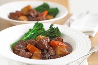 Beef Stew in Hoisin and Red Wine Sauce