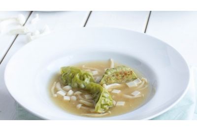 Misosoep met dumplings