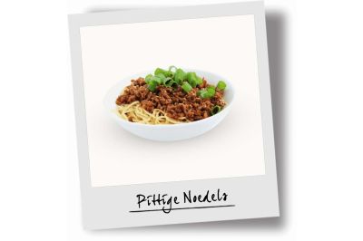 Pittige noedels met gehakt