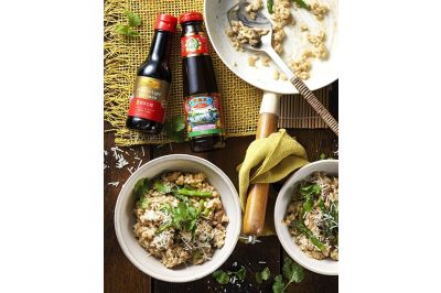 Risotto with Shiitake Mushrooms and Asparagus