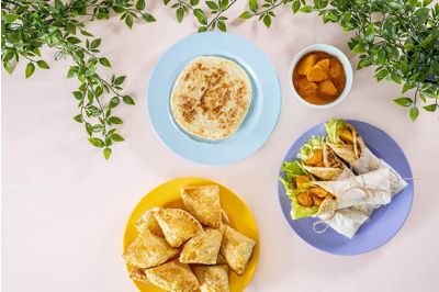 Roti Paratha With Chicken Curry & Pastries