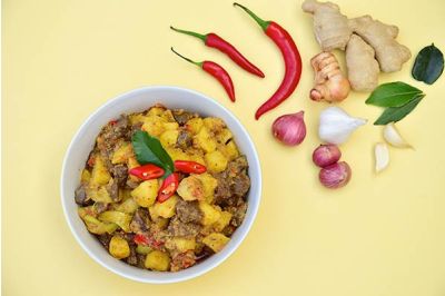 Sambal Goreng Ati: Stir-Fried Spicy Chicken Liver and Potatoes 