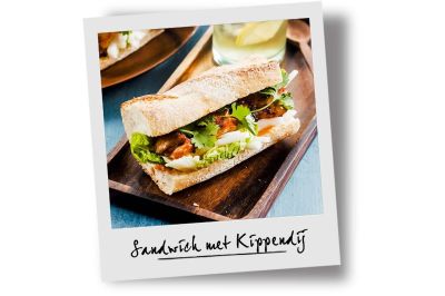 Sandwich met pittige kip
