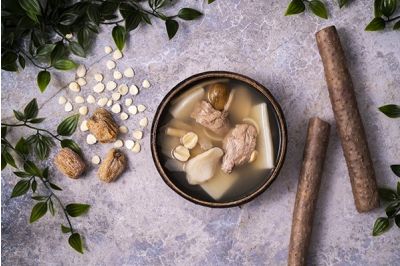 Sha Shen Yu Zhu soup with Chinese Yam Roots