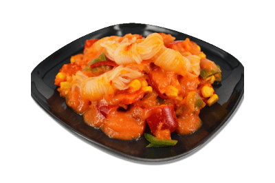 Shirataki noedels met mango-chilisaus