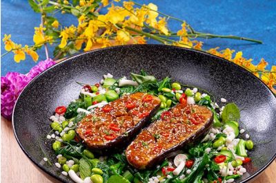 Steamed Miso Eggplant 