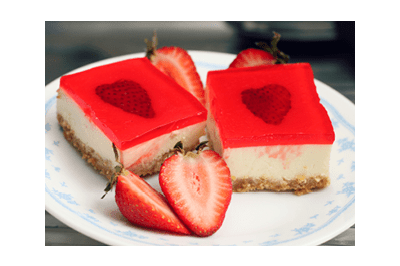 Strawberry Jelly Cheesecake 