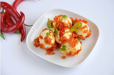 Telur Balado: Eggs with Chili Sauce