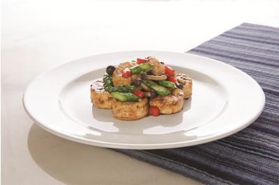 Fried Egg Tofu In Black Pepper Sauce