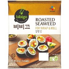 CJ Bibigo Wrap & Roll Sushi Nori Seaweed Roasted 10g 