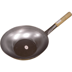 Leung Tim Wok 14in (Plat) Wood Handle