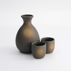 Sake Set Bizenbuki 3pcs