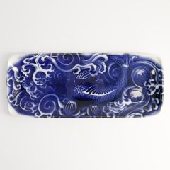 Japonism Karper Schaal 28.5x14x2.5cm Blauw