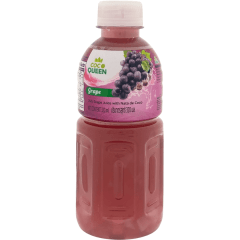 Coco Queen Fruit Juice with nata de coco (Grape) 320ml