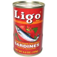 Ligo Sardines in Tomato Sauce added Chilli 155g