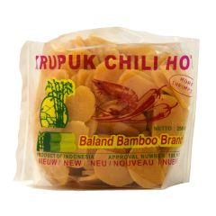 Baland Bamboo Brand Krupuk Chilli Hot 2x3cm (unbaked) 250g