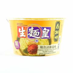 壽桃 生麵皇 鮑魚清雞湯味 碗麵（粗）82克 