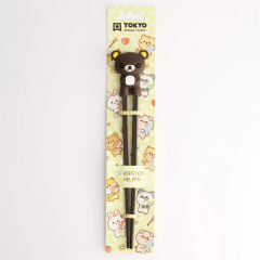 Tokyo Children Chopsticks Bear Dark Brown 22cm