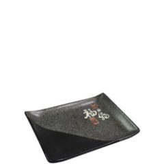 日式福字酱油碟 / Emro Sushi Bordje 19x14cm Zwart/Wit Keramiek