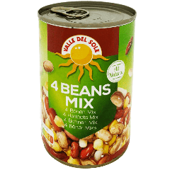 Valle Del Sole 4 Beans Mix 400g