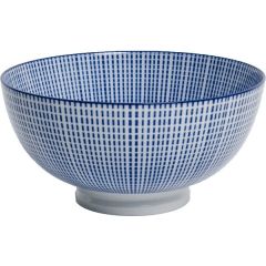 日式蓝陶碗 15厘米 