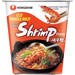 Nong Shim Instant Cup Noedelsoep Pittige Garnalen Smaak 62g