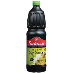 Sakura Less Salt Soy Sauce (Gluten Free) 1ltr