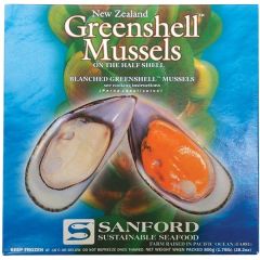 Sanford Greenshell Mosselen Met Halve Schelp 800g