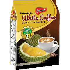 歡樂牌  馬來西亞4合1白咖啡榴槤味 15x35克