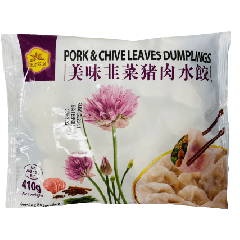 速凍韭菜豬肉水餃 410克
