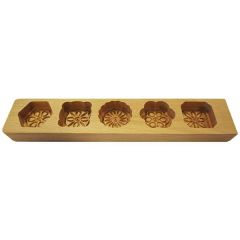 5 pattern Wooden Cake Mold 28x7cm