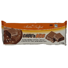 Maitre Truffout Whole Milk Chocolate with Puffed Rice and Crispies 150g