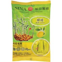 SINA Gember Snoep met Citroen Smaak 125g (Vegan) 