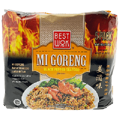 Best Wok Instant Mi Goreng Black Pepper Seafood Flavour 5x80g
