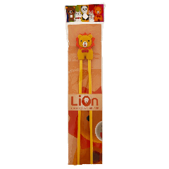 Chopsticks with Helper Lion Yellow 1pc