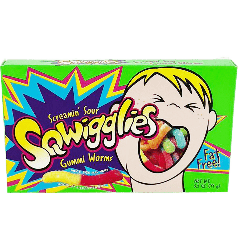Sqwigglies Screamin' Sour Gummi Worms 99g