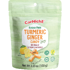 Corniche Sugar Free Turmeric Ginger Candy Lemon Flav. 100g