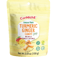 Corniche Sugar Free Turmeric Ginger Candy Mango Flav. 100g