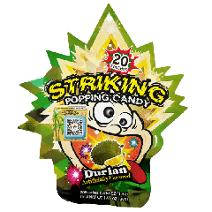 Yuhin Striking Popping Candy Durian Flavour 30g