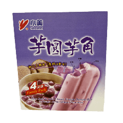 Shao Mei Taro Ball & Taro Chunk Latte Frozen Dessert Bar 4x75g