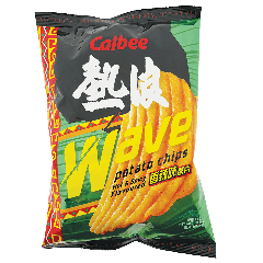 Calbee Hot & Spice Flavoured Wave Cut Potato Chips 68g