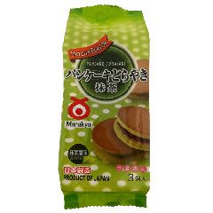 Marukyo Pancake Dorayaki Matcha Flavour 3pc 150g