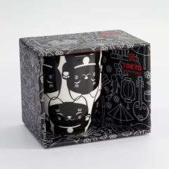 Kawaii Lucky Cat Mug W/Giftbox Black Cat 8.5x10.2cm 340ml