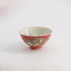 Tokyo Kawaii Rice Bowl Tiger (Red) 11.5x6cm