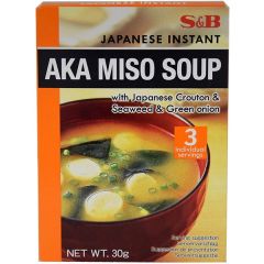S&B Japanese Instant Aka Miso Soup 30g