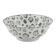 Tokyo Kawaii Lucky Cat Neko Ramen Bowl 19.4x7.4cm 1000ml